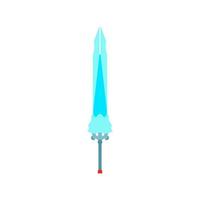 Game sword vector icon cartoon illustration weapon set medieval fantasy isolated UI RPG lement object
