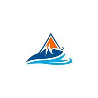 illustration logo mountain vector