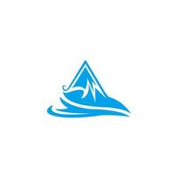 illustration logo mountain vector