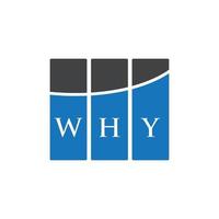 WHY letter logo design on white background. WHY creative initials letter logo concept. WHY letter design. vector