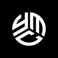 YMC letter logo design on black background. YMC creative initials letter logo concept. YMC letter design. vector