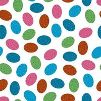 vector happy easter seamless pattern eggs background isolated vector hand drawn happy easter greeting card