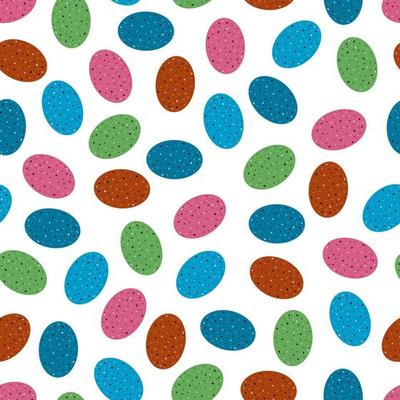 vector happy easter seamless pattern eggs background isolated vector hand drawn happy easter greeting card