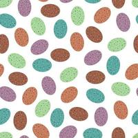 vector happy easter seamless pattern eggs background isolated vector hand drawn happy easter greeting card