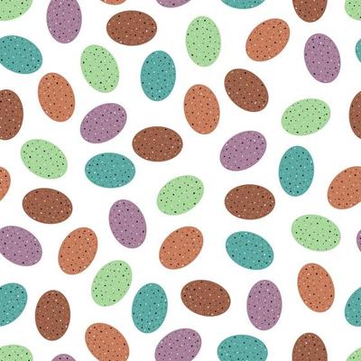 vector happy easter seamless pattern eggs background isolated vector hand drawn happy easter greeting card