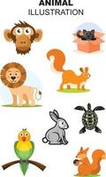 ANIMAL ILLUSTRATION DESIGN vector