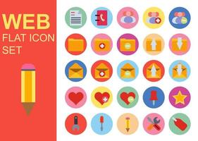 Web universal flat business icons set vector illustration design. General symbol application