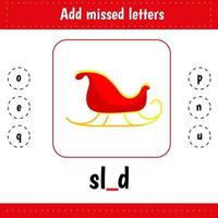 Add missed letters. Sled vector