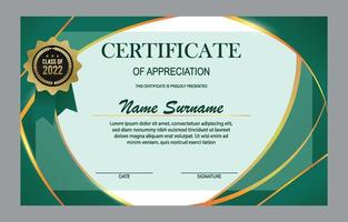 Certificate of Appreciation Template vector