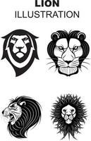 LION ILLUSTRATION DESIGN vector