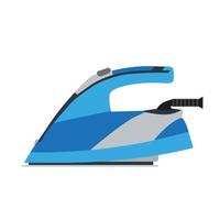 Iron electric ironing vector home illustration clothes laundry flat equipment icon cartoon appliance