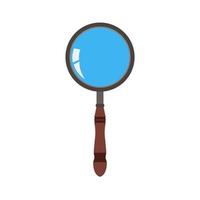 Glass magnifying icon vector search zoom illustration. Magnifier symbol magnify look research lens find loupe sign