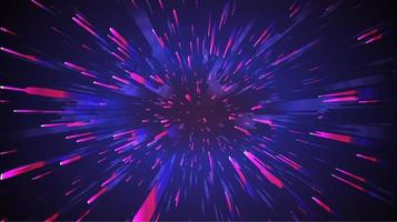 Space speed abstract background. Motion light starburst zoom vector. vector