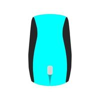 Mouse arc wireless icon computer vector isolated illustration. Internet button design PC