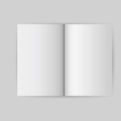 Empty black book template Royalty Free Vector Image