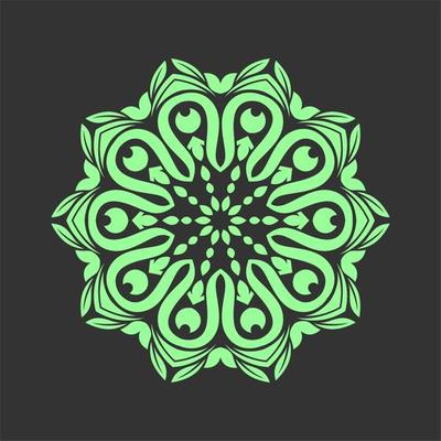 Modern mandala art vector design with a beautiful mix of colours Free Vector