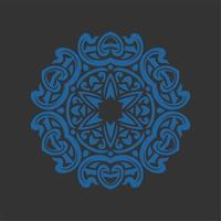 diseño de vector de arte mandala moderno con una hermosa mezcla de colores vector gratis