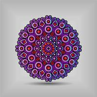 Modern mandala art vector design with a beautiful mix of colours Free Vector