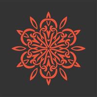 diseño de vector de arte mandala moderno con una hermosa mezcla de colores vector gratis