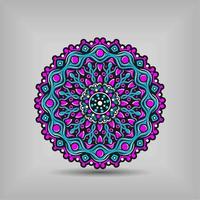 Modern mandala art vector design with a beautiful mix of colours Free Vector