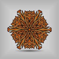 Modern mandala art vector design with a beautiful mix of colours Free Vector