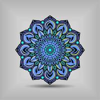 Modern mandala art vector design with a beautiful mix of colours Free Vector