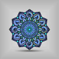 diseño de vector de arte mandala moderno con una hermosa mezcla de colores vector gratis