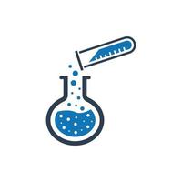 Beaker Icon, Chemistry beakers icon, tube icon vector