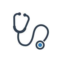 Stethoscope icon, medical stethoscope icon vector