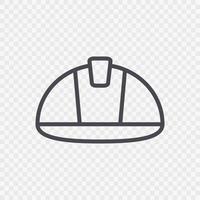 casco icono signo símbolo logotipo vector