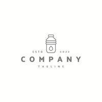 Water bottle icon sign symbol hipster vintage logo vector