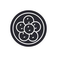 falafel icono signo símbolo logotipo vector