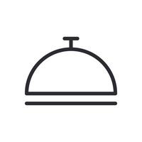vector de logotipo de símbolo de signo de icono de bandeja de comida