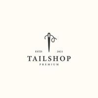 tailshop icono signo símbolo hipster vintage logo diseño vector