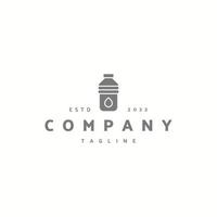 Water bottle icon sign symbol hipster vintage logo vector