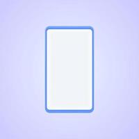 3D phone mock up realistic icon vector concept