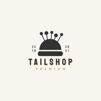 tailshop icono signo símbolo hipster vintage logo diseño vector