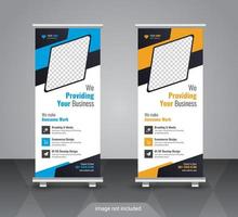 Modern business roll up banner design template vector