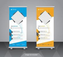 Modern business roll up banner design template vector