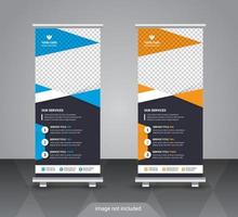 Plantilla de diseño de banner enrollable de negocios moderno vector