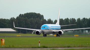 klm boeing 737 avgång video