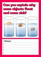 Science Experiment Log Worksheet vector