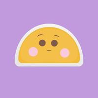 Happy emoji icon vector