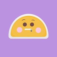 Isolated emoji icon vector