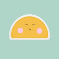 Sad emoji icon vector