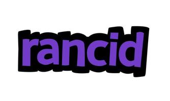 RANCID writing vector design on white background