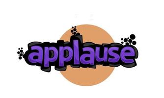 APPLAUSE writing vector design on white background