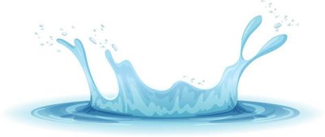 A water splash on white background vector