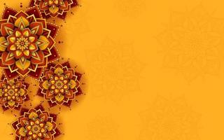 Floral Background Decorative Indian Style Flowers And Place For Your Text Royalty Free SVG Cliparts Vectors And Stock Illustration Image 12113445