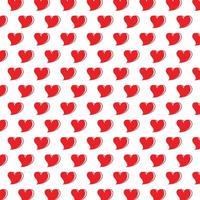 Red Heart Pattern design vector